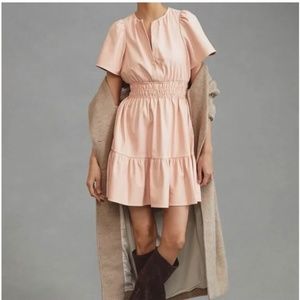 Somerset Mini Dress Faux Leather Pink